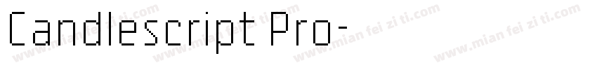 Candlescript Pro字体转换